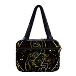 Gold And Black Scorpio Sign Print Double Strap Bible Bag