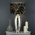 Gold And Black Scorpio Sign Print Drum Lamp Shade