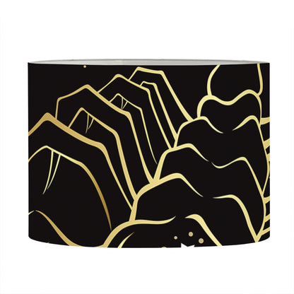 Gold And Black Scorpio Sign Print Drum Lamp Shade