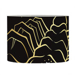 Gold And Black Scorpio Sign Print Drum Lamp Shade