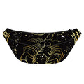 Gold And Black Scorpio Sign Print Fanny Pack