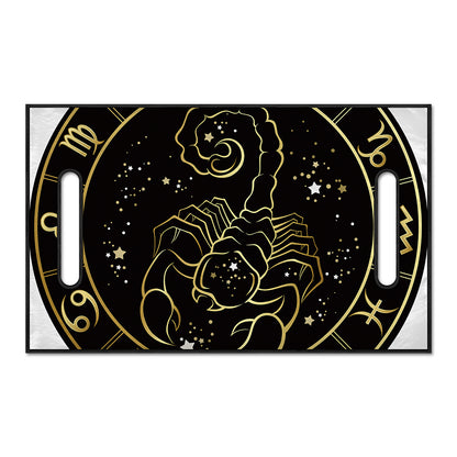 Gold And Black Scorpio Sign Print Golf Cart Seat Cover