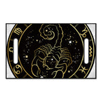 Gold And Black Scorpio Sign Print Golf Cart Seat Cover