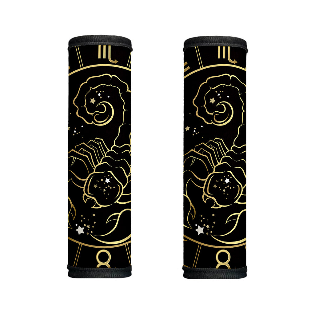 Gold And Black Scorpio Sign Print Handle Covers