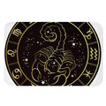 Gold And Black Scorpio Sign Print Indoor Door Mat