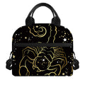 Gold And Black Scorpio Sign Print Insulated Lunch Bag