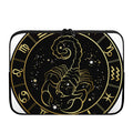 Gold And Black Scorpio Sign Print Laptop Sleeve