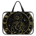Gold And Black Scorpio Sign Print Laptop Sleeve With Handle