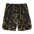 Gold And Black Scorpio Sign Print Men's Swim Trunks