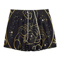 Gold And Black Scorpio Sign Print Mesh Shorts