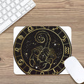 Gold And Black Scorpio Sign Print Mouse Pad