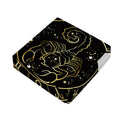 Gold And Black Scorpio Sign Print Outdoor Seat Cushion Cover