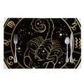 Gold And Black Scorpio Sign Print Placemat