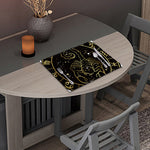 Gold And Black Scorpio Sign Print Placemat