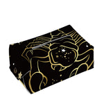 Gold And Black Scorpio Sign Print Rectangle Tissue Box Cover
