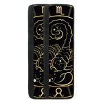 Gold And Black Scorpio Sign Print Refrigerator Handle Covers