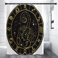 Gold And Black Scorpio Sign Print Shower Curtain
