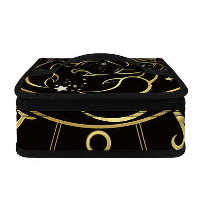 Gold And Black Scorpio Sign Print Small Lunch Bag