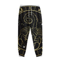 Gold And Black Scorpio Sign Print Sweatpants