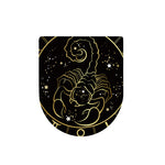 Gold And Black Scorpio Sign Print Toilet Lid Cover