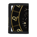 Gold And Black Scorpio Sign Print Trifold Wallet