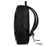 Gold And Black Taurus Sign Print 17 Inch Backpack