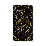 Gold And Black Taurus Sign Print Baby Crib Sheet