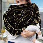 Gold And Black Taurus Sign Print Baby Seat Cover