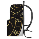 Gold And Black Taurus Sign Print Backpack