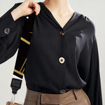 Gold And Black Taurus Sign Print Bag Strap