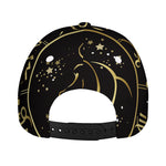Gold And Black Taurus Sign Print Baseball Cap