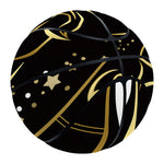 Gold And Black Taurus Sign Print Basketball