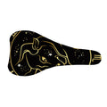 Gold And Black Taurus Sign Print Bicycle Seat Cover