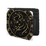 Gold And Black Taurus Sign Print Bifold Wallet