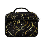 Gold And Black Taurus Sign Print Briefcase Bible Bag