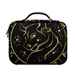 Gold And Black Taurus Sign Print Briefcase Bible Bag