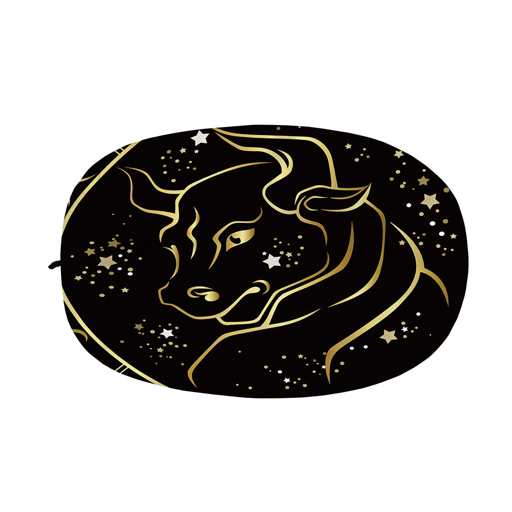 Gold And Black Taurus Sign Print Car Side Mirror Covers