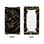 Gold And Black Taurus Sign Print Changing Pad Cover