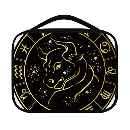 Gold And Black Taurus Sign Print Classic Bible Case
