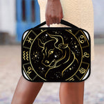 Gold And Black Taurus Sign Print Classic Bible Case