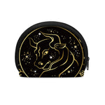 Gold And Black Taurus Sign Print Coin Purse