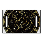 Gold And Black Taurus Sign Print Golf Cart Seat Cover