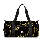 Gold And Black Taurus Sign Print Gym Bag