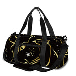 Gold And Black Taurus Sign Print Gym Bag