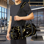 Gold And Black Taurus Sign Print Gym Bag