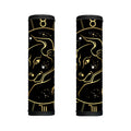 Gold And Black Taurus Sign Print Handle Covers
