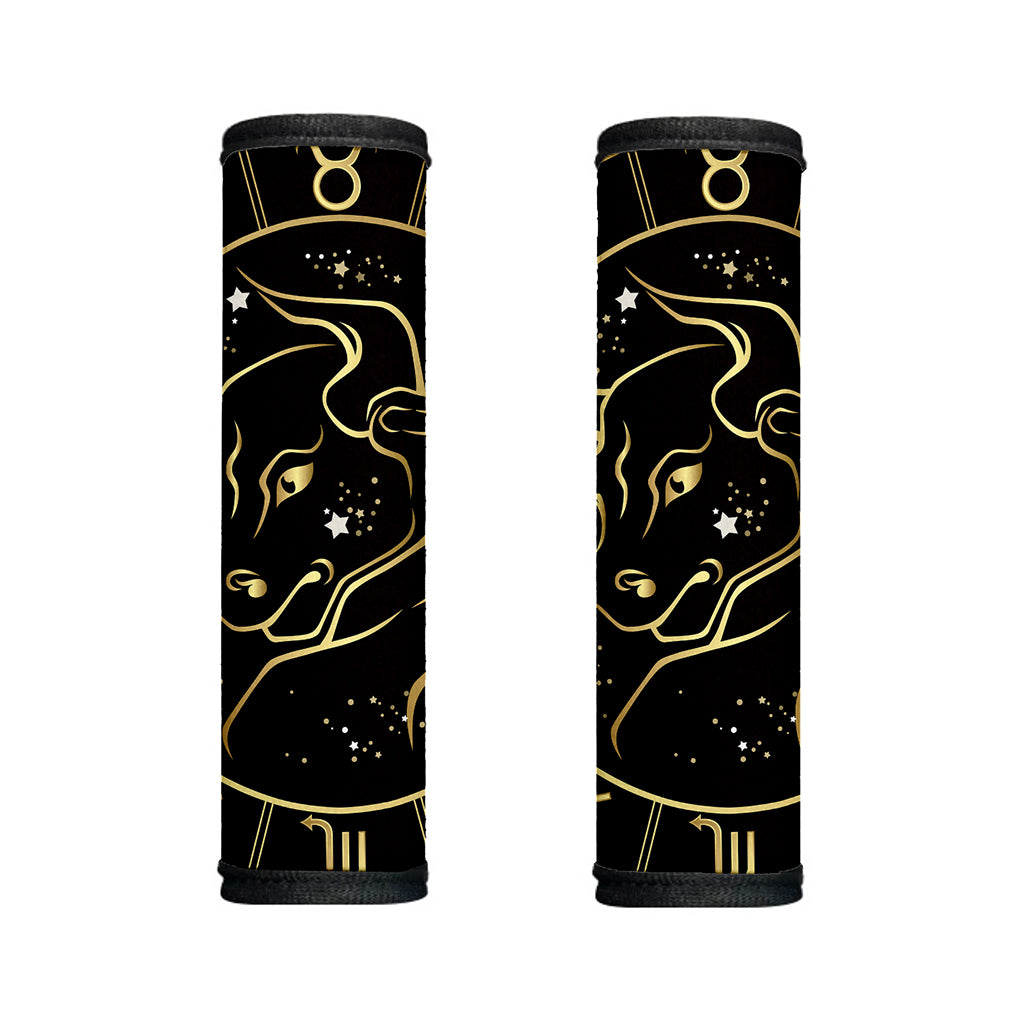 Gold And Black Taurus Sign Print Handle Covers
