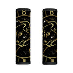 Gold And Black Taurus Sign Print Handle Covers