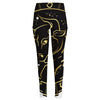 Gold And Black Taurus Sign Print High-Waisted Pocket Leggings