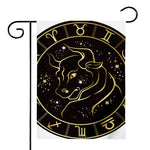 Gold And Black Taurus Sign Print House Flag